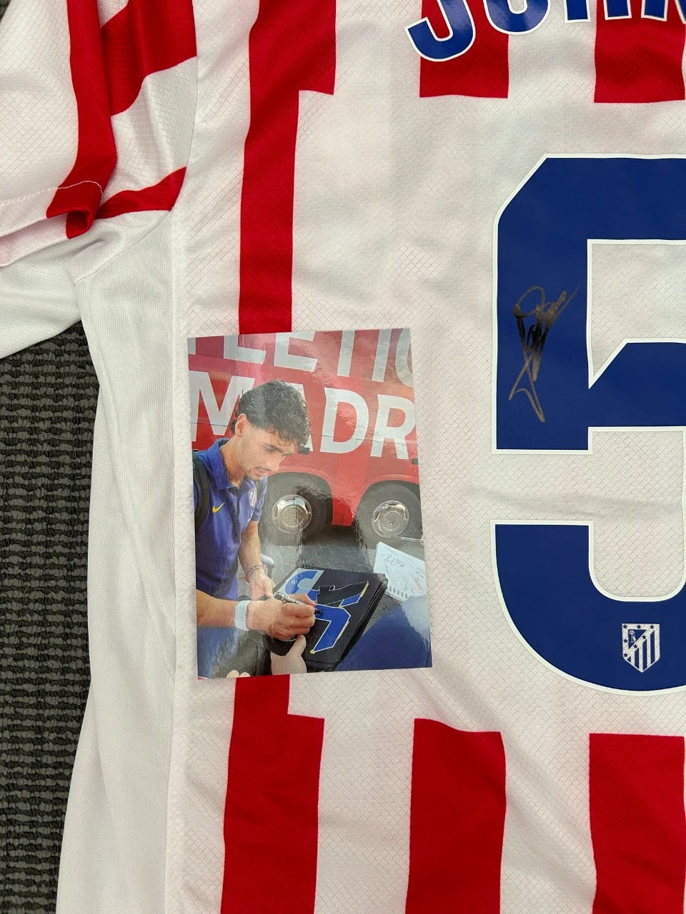 Gesigneerd shirt Johnny Cardoso, Atletico Madrid – photo 2